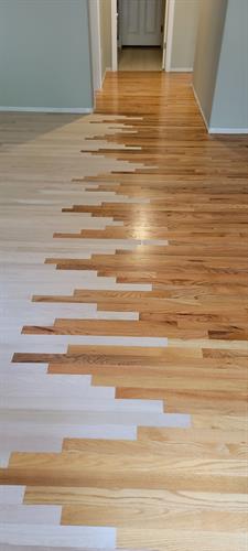 New Hardwoods added to existing through the lace-in method. 