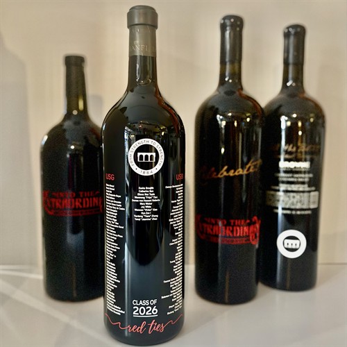 Etched Bottles for Mary Wright Gala 