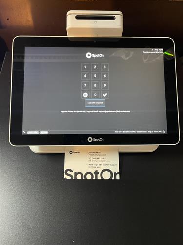 Optional 10.1" Point of Sale 