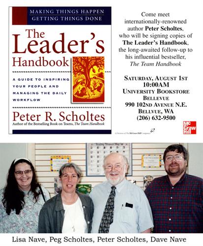 Leader's Handbook Book Launch Tour - Seattle