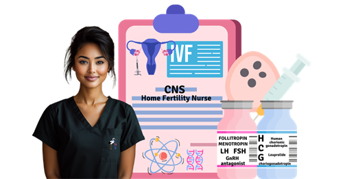 CNS Home Fertility Nurse injection and support services