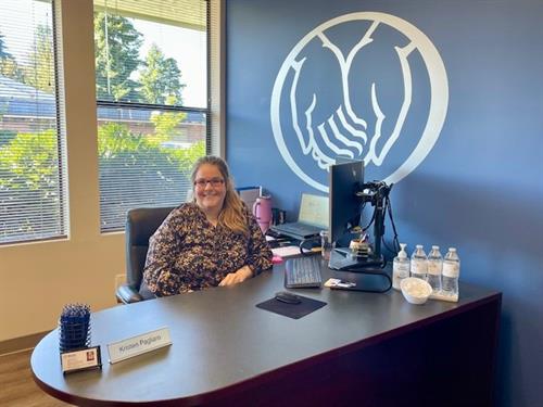 We have individual offices to sit down with licensed agents.