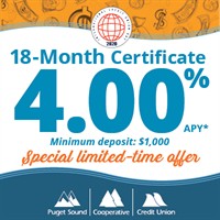 18-month Certificate at 4.00% APY*