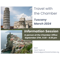 Tuscany Trip 2024 Info Session 