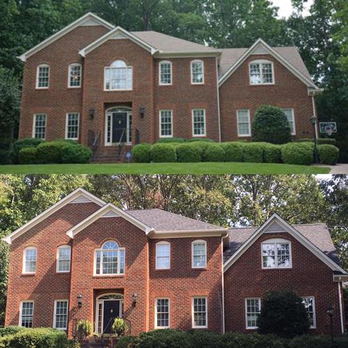 Before and After -Architectural Shingle Roof Installation