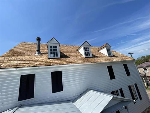 New Cedar Shake Roof System