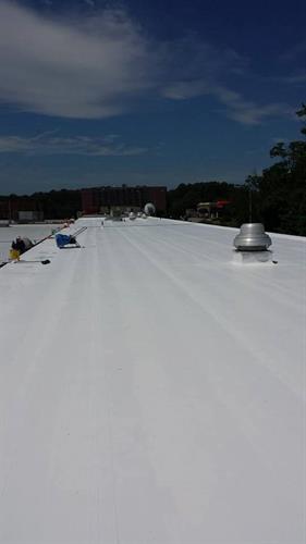 Genflex TPO Flat Roof Installation