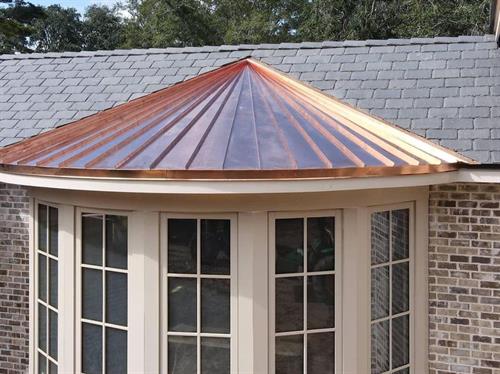 New copper roof