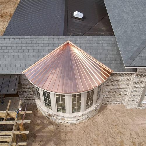 New copper roof