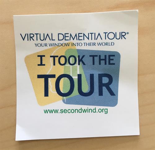 Oasis Senior Advisors Operations Assistant, Claire, took the Virtual Dementia Tour sponsored by alliance partner, Second Wind Dreams! Thanks to Commonwealth Senior Living at Chesterfield for hosting! 