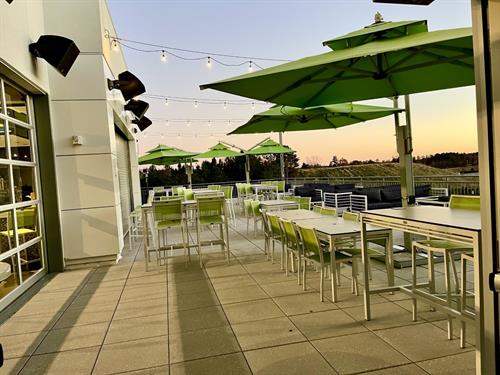 Rooftop Terrace on our 3rd floor at Drive Shack