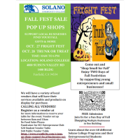 Shop Small for Fall Solano Community College Hosts a Fall Fest Sale