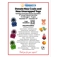 11th Annual Toy & Coat Drive - Fairfield Community Services Foundation