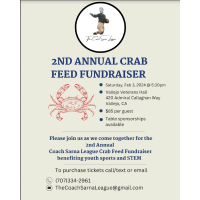 2nd Annual Crab Feed Fundraiser