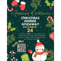 Famous Creations Christmas Dinner Giveaway