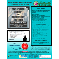 Developmental Disability & Neurodiversity Conference (Earlybird Registration)