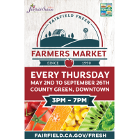 May Thru September 2024 Fairfield Farmers Market