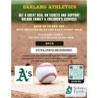 Get a Great Deal on Tickets & Support Solano Family & Children's Services