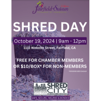 10-19-2024 Fairfield-Suisun Chamber Shred Day Event