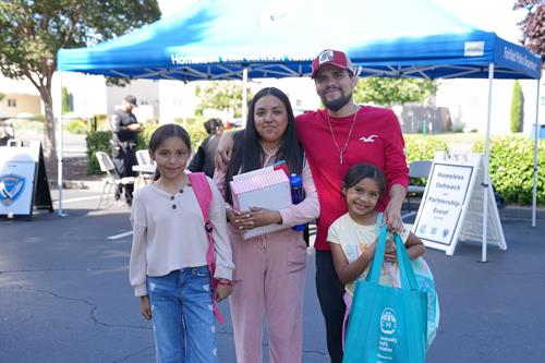 Family at Resource Fair