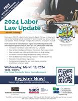 2024 Labor Law Update *Sponsored by Workforce Development Board of Solano County