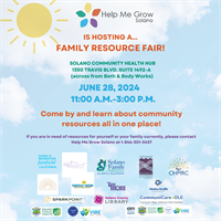 Help Me Grow Solano Family Resource Fair