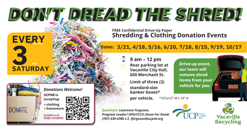 Vacaville Shred Event