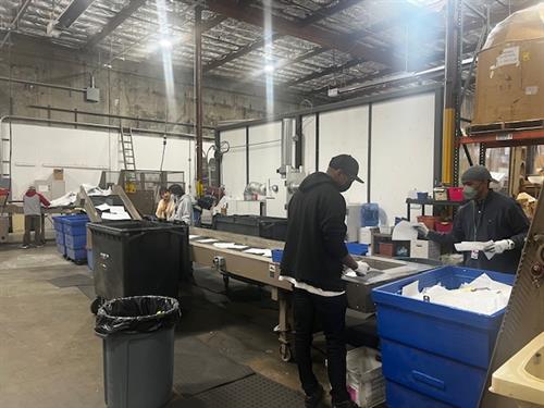 Paper sorting line Paper sorting line