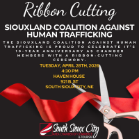 Ribbon Cutting - Siouxland Coalition Against Human Trafficking 10 Years!