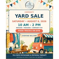 Community Yard Sale hosted by Tri-State Physicians & Physical Therapy