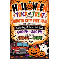 Trick or Treat at the Dakota City Fire Hall