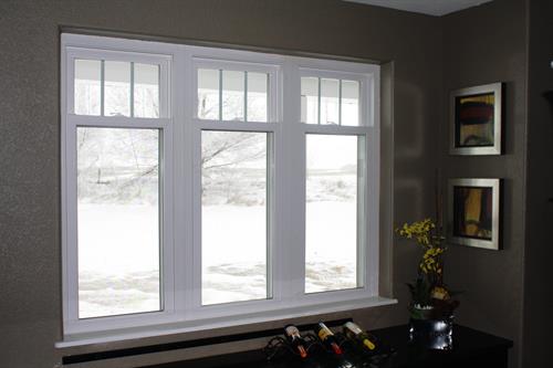 Oriel Style Triple Pane Double hungs
