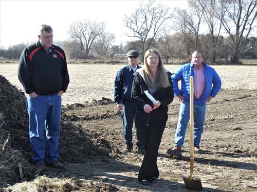 Dr. Gilbert and City Officials at Ground Breaking