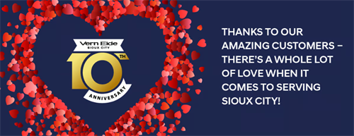 Celebrating 10 Years as Vern Eide Sioux City
