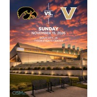 IOWA VS. VANDERBILT WOMEN’S BASKETBALL  AT THE TYSON EVENTS CENTER