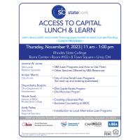 Access to Capital Lunch and Learn 11/9/23