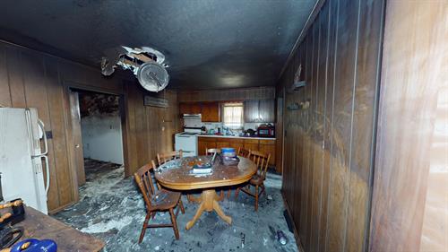 Fire damage 