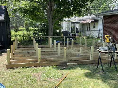 16 x 20 deck in progress