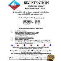 Calloway County Preschool/Head Start Registration 2023