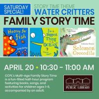 Multi-Age Family Story Time Saturday Special: Water Critters