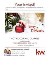Keller Williams Experience Realty Annual Open House - Downtown Hot Cocoa and Cookies to Public