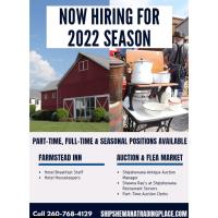 Part-Time, Full-Time & Seasonal Positions Available