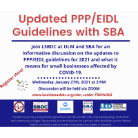 UPDATED SBA EIDL and PPP Loan Guidelines Q&A Session