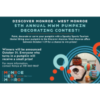 Discover Monroe-West Monroe Announces 5th Annual MWM Pumpkin Decorating Contest