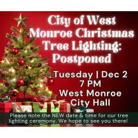 City of West Monroe to host annual Tree Lighting on Monday, Dec. 2