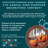 Discover Monroe-West Monroe 4th Annual MWM Pumpkin Decorating Contest