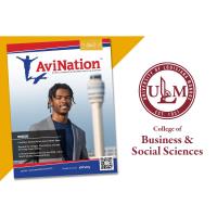 ULM aviation student featured on the cover of national publication