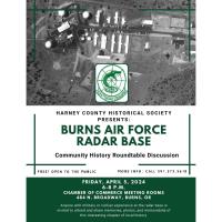 Harney County Historical Society Presents Burns Airforce Radar Base