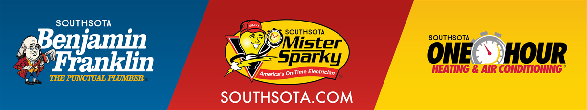 Benjamin Franklin Plumbing, One Hour Heating & Air, Mister Sparky Electric Southsota