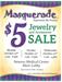 Masquerade $5 Jewelry Sale sponsored by Newton Medical Center Auxiliary